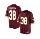 Men's Nike Washington Redskins #38 Dashon Goldson Limited Burgundy Red Team Color NFL Jersey
