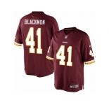 Men's Nike Washington Redskins #41 Will Blackmon Limited Burgundy Red Team Color NFL Jersey