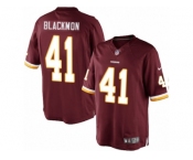 Men's Nike Washington Redskins #41 Will Blackmon Limited Burgundy Red Team Color NFL Jersey
