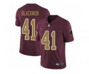 Men's Nike Washington Redskins #41 Will Blackmon Vapor Untouchable Limited Burgundy Red Gold Number Alternate 80TH Anniversary NFL Jersey