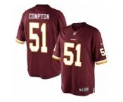 Men's Nike Washington Redskins #51 Will Compton Limited Burgundy Red Team Color NFL Jersey