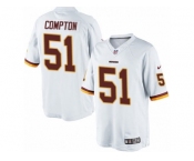 Men's Nike Washington Redskins #51 Will Compton Limited White NFL Jersey