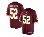 Men's Nike Washington Redskins #52 Ryan Anderson Limited Burgundy Red Team Color NFL Jersey