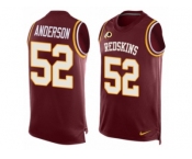 Men's Nike Washington Redskins #52 Ryan Anderson Limited Red Player Name & Number Tank Top NFL Jersey