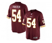 Men's Nike Washington Redskins #54 Mason Foster Limited Burgundy Red Team Color NFL Jersey
