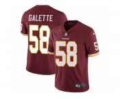 Men's Nike Washington Redskins #58 Junior Galette Vapor Untouchable Limited Burgundy Red Team Color NFL Jersey