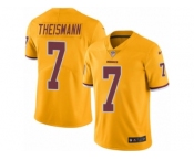 Men's Nike Washington Redskins #7 Joe Theismann Limited Gold Rush NFL Jersey