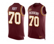 Men's Nike Washington Redskins #70 Sam Huff Limited Red Player Name & Number Tank Top NFL Jersey