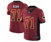 Men's Nike Washington Redskins #71 Charles Mann Limited Red Rush Drift Fashion NFL Jersey