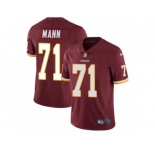 Men's Nike Washington Redskins #71 Charles Mann Vapor Untouchable Limited Burgundy Red Team Color NFL Jersey