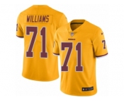 Men's Nike Washington Redskins #71 Trent Williams Limited Gold Rush NFL Jersey