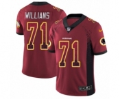 Men's Nike Washington Redskins #71 Trent Williams Limited Red Rush Drift Fashion NFL Jersey