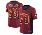 Men's Nike Washington Redskins #73 Chase Roullier Limited Red Rush Drift Fashion NFL Jersey