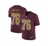 Men's Nike Washington Redskins #76 Morgan Moses Vapor Untouchable Limited Burgundy Red Gold Number Alternate 80TH Anniversary NFL Jersey
