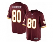 Men's Nike Washington Redskins #80 Jamison Crowder Limited Burgundy Red Team Color NFL Jersey