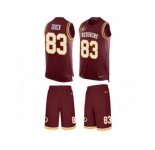 Men's Nike Washington Redskins #83 Brian Quick Limited Burgundy Red Tank Top Suit NFL Jersey
