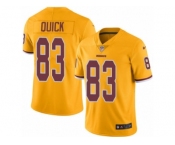 Men's Nike Washington Redskins #83 Brian Quick Limited Gold Rush NFL Jersey