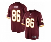 Men's Nike Washington Redskins #86 Jordan Reed Limited Burgundy Red Team Color NFL Jersey