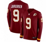 Men's Nike Washington Redskins #9 Sonny Jurgensen Limited Burgundy Therma Long Sleeve NFL Jersey