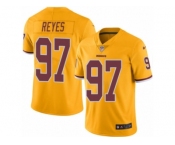 Men's Nike Washington Redskins #97 Kendall Reyes Limited Gold Rush NFL Jersey