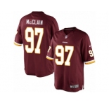 Men's Nike Washington Redskins #97 Terrell McClain Limited Burgundy Red Team Color NFL Jersey