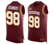 Men's Nike Washington Redskins #98 Matt Ioannidis Limited Red Player Name & Number Tank Top NFL Jersey