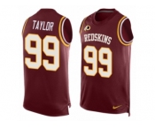 Men's Nike Washington Redskins #99 Phil Taylor Limited Red Player Name & Number Tank Top NFL Jersey