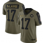 Men's Washington Football #17 Terry McLaurin Nike Olive 2021 Salute To Service Limited Player Jersey