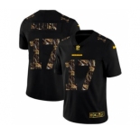 Men's Washington Redskins #17 Terry McLaurin Black Flocked Lightning Vapor Limited Football Jersey