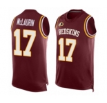 Men's Washington Redskins #17 Terry McLaurin Limited Red Player Name & Number Tank Top Football Jersey