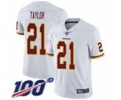Men's Washington Redskins #21 Sean Taylor White Vapor Untouchable Limited Player 100th Season Football Jersey
