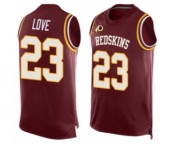 Men's Washington Redskins #23 Bryce Love Limited Red Player Name & Number Tank Top Football Jersey