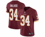 Men's Washington Redskins #34 Wendell Smallwood Burgundy Red Team Color Vapor Untouchable Limited Player Football Jersey