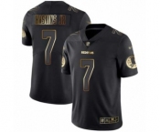 Men's Washington Redskins #7 Dwayne Haskins Black Gold Vapor Untouchable Limited Player Football Jersey