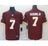 Men's Washington Redskins #7 Dwayne Haskins JR Burgundy Red Team Color Vapor Untouchable Limited Player Football Jersey