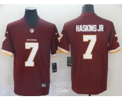 Men's Washington Redskins #7 Dwayne Haskins JR Burgundy Red Team Color Vapor Untouchable Limited Player Football Jersey