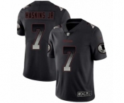 Men's Washington Redskins #7 Dwayne Haskins Limited Black Smoke Fashion Football Jersey