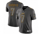 Men's Washington Redskins #7 Dwayne Haskins Limited Gray Static Fashion Football Jersey