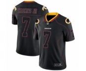 Men's Washington Redskins #7 Dwayne Haskins Limited Lights Out Black Rush Football Jersey