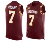 Men's Washington Redskins #7 Dwayne Haskins Limited Red Player Name & Number Tank Top Football Jersey