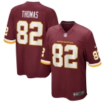 Men's Washington Redskins  #82 Logan Thomas Game Burgundy Red Team Color Football Jersey