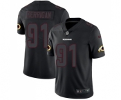 Men's Washington Redskins #91 Ryan Kerrigan Limited Black Rush Impact Football Jersey