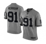 Men's Washington Redskins #91 Ryan Kerrigan Limited Gray Gridiron Football Jersey
