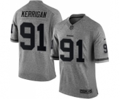 Men's Washington Redskins #91 Ryan Kerrigan Limited Gray Gridiron Football Jersey