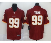 Men's Washington Redskins  #99 Chase Young Red Team Color Vapor Untouchable Limited Player Football Jersey