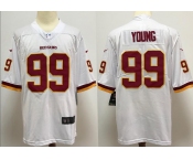 Men's Washington Redskins #99 Chase Young White Vapor Untouchable Limited Player Football Jersey