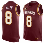 Nike Redskins #8 Kyle Allen Burgundy Red Team Color Men's Stitched NFL Limited Tank Top Jersey