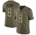 Nike Redskins #8 Kyle Allen Olive Camo Men's Stitched NFL Limited 2017 Salute To Service Jersey