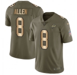Nike Redskins #8 Kyle Allen Olive Gold Men's Stitched NFL Limited 2017 Salute To Service Jersey