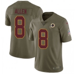 Nike Redskins #8 Kyle Allen Olive Men's Stitched NFL Limited 2017 Salute To Service Jersey